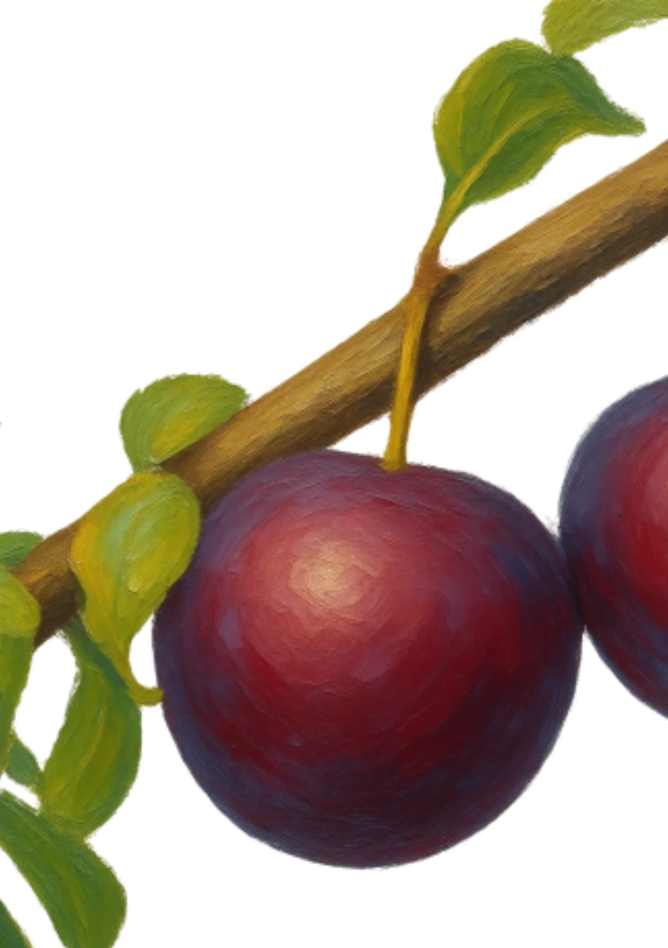 Prunus domestica 'Reine Claude Souffriau' (C2 - 2 liter pot, Prunus 'Wavit' ® - laagstam)